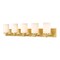 Z-Lite Soledad Vanity, 5-Light, 38.75 In.W x 6 In.L x 7.5 In.H, Brushed Gold/White 485-5V-BG - alternate 1